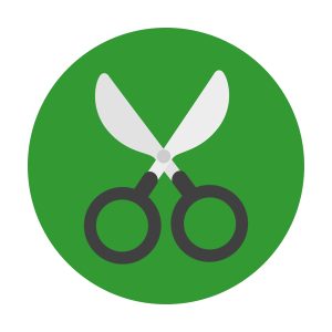 Scissors open icon