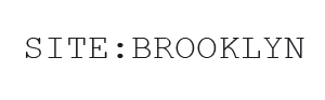 site:brooklyn logo; black text on a white background