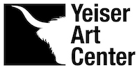 Yeiser Art Center logo with the silhouette of a longhorn cow
