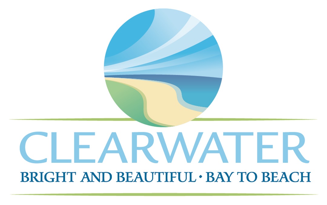 Logo for City of Clearwater. Text includes 