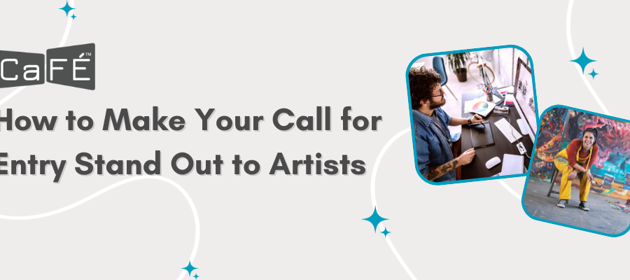 Header image containing 2 artists and text that lists the name of the blog.