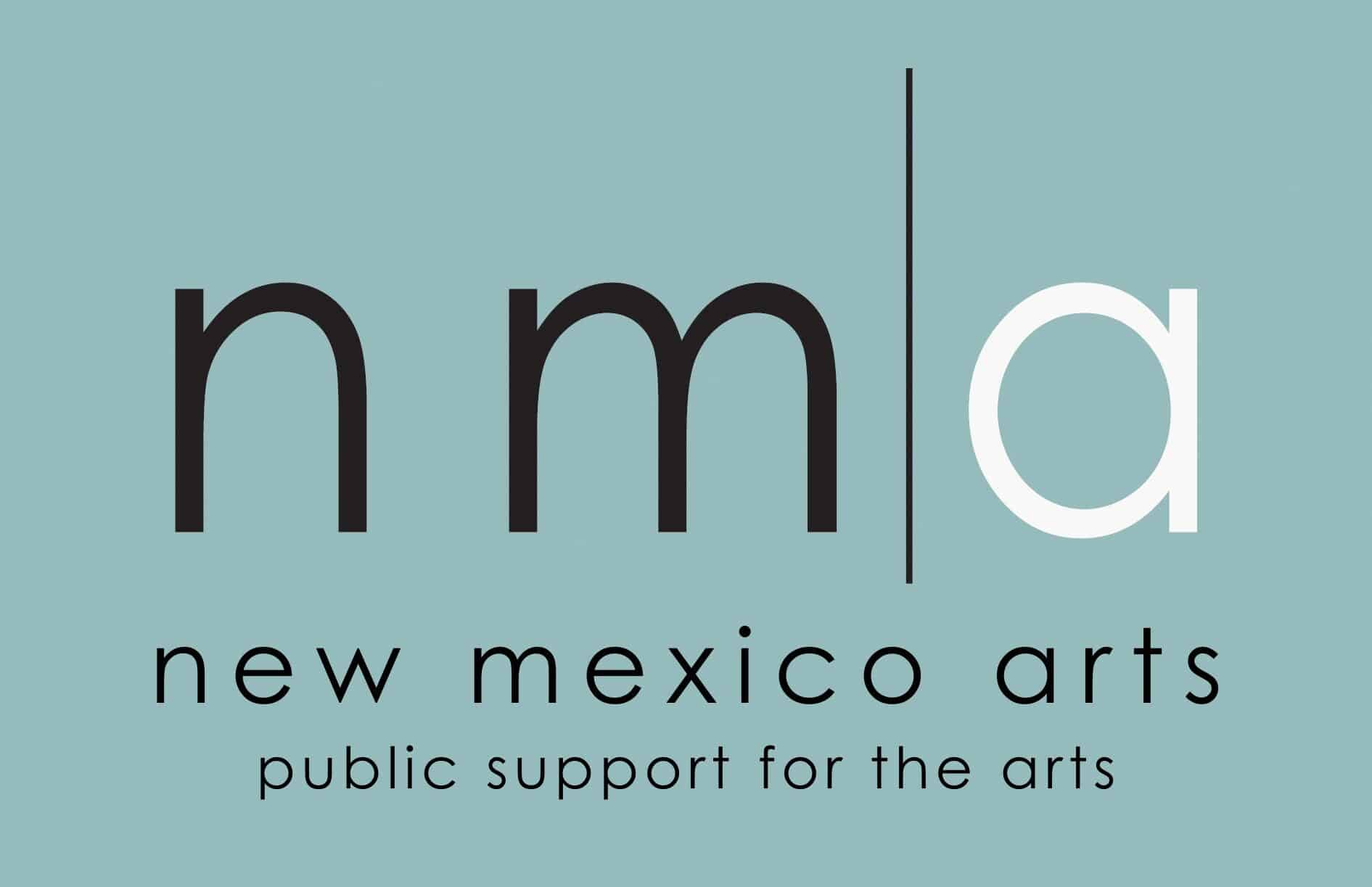 New Mexico Arts logo with blue background